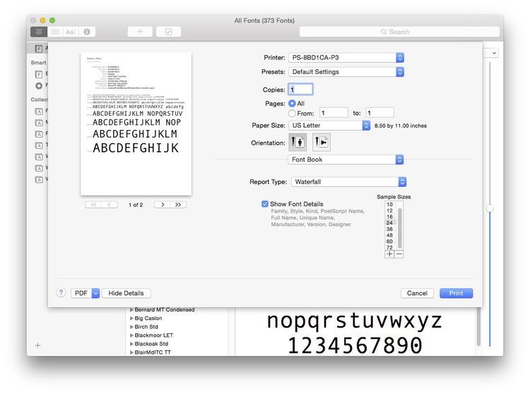 Palatino screen font ms word for mac